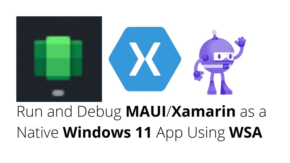 Run MAUI or Xamarin in WSA banner